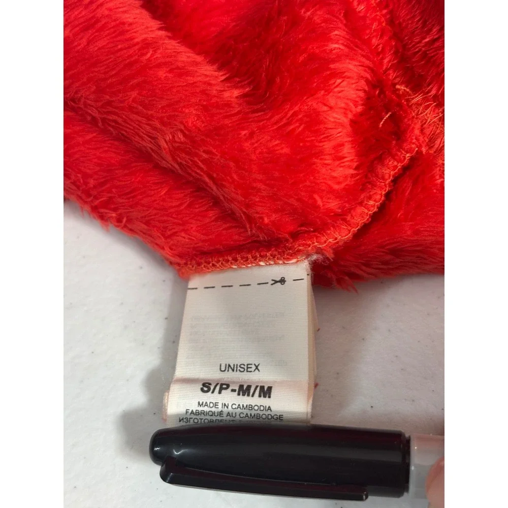 The North‎ Face Fuzzy Fleece Beanie Hat Red Unisex S/P-M/M
